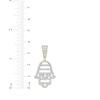 Thumbnail Image 4 of Diamond Hamsa Charm 1-1/2 ct tw 10K Yellow Gold