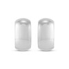Thumbnail Image 2 of Wide Angled Huggie Hoop Earrings Sterling Silver 10mm