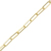 Thumbnail Image 2 of Paperclip Chain Bracelet Semi-Solid 10K Yellow Gold 7.5"