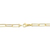Thumbnail Image 3 of Paperclip Chain Bracelet Semi-Solid 10K Yellow Gold 7.5"