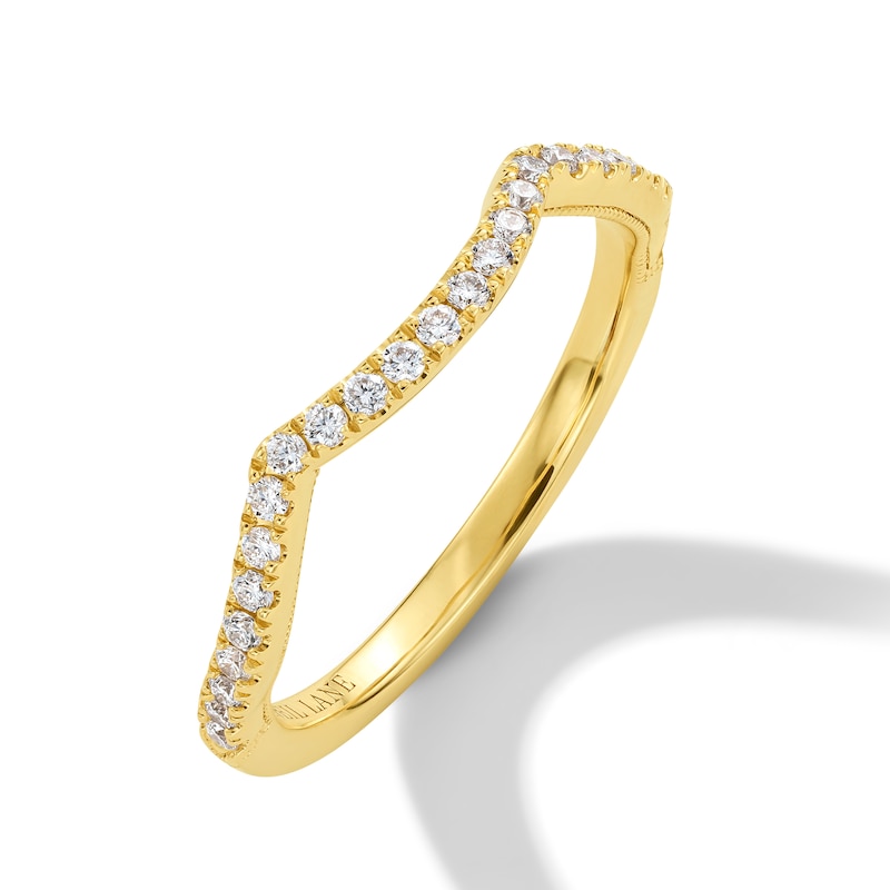 Main Image 1 of Neil Lane Diamond Contour Wedding Band 1/4 ct tw 14K Yellow Gold