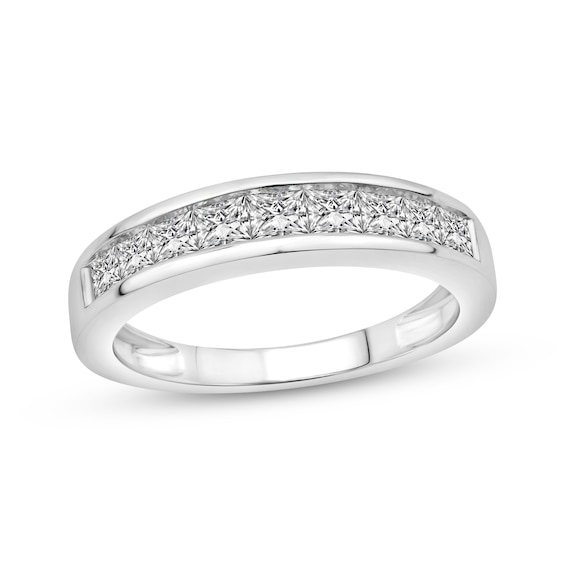 Princess-Cut Diamond Anniversary Band 1 ct tw 14K White Gold