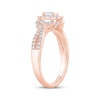 Thumbnail Image 2 of Oval & Round-Cut Diamond Engagement Ring 3/4 ct tw 14K Rose Gold