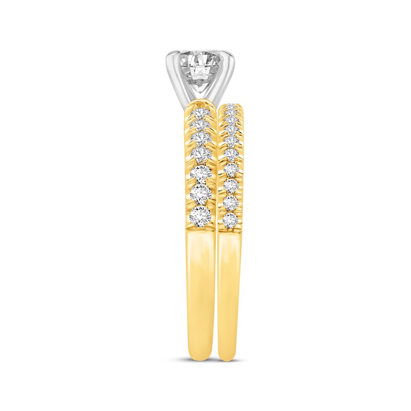 Main Image 2 of Adore Lab-Grown Diamonds Round-Cut Bridal Set 1-1/6 ct tw 14K Two-Tone Gold