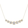 Thumbnail Image 0 of Lab-Created Diamonds by KAY Smile Necklace 1-1/2 ct tw 14K Yellow Gold 18"