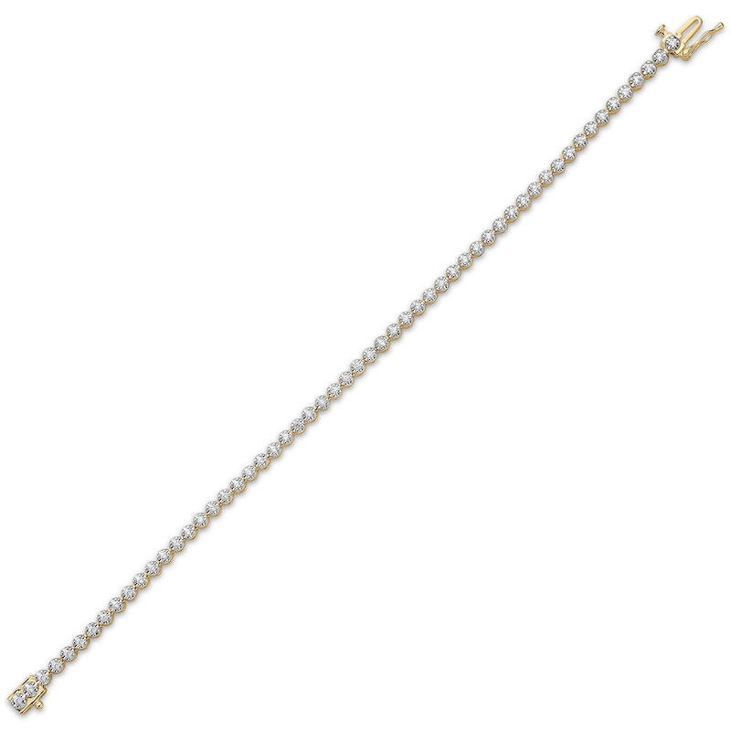 Main Image 2 of Diamond Tennis Bracelet 1 ct tw 10K Yellow Gold 7"