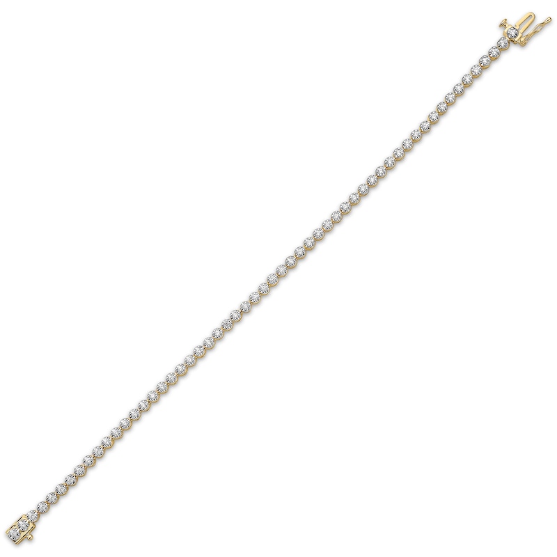 Diamond Tennis Bracelet 1 ct tw 10K Yellow Gold 7"