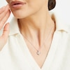 Thumbnail Image 2 of Hallmark Diamonds One Love Swirling Heart Necklace 1/3 ct tw Sterling SIlver & 10K Rose Gold 18"