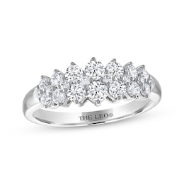 THE LEO Diamond Three-Row Anniversary Ring 1 ct tw 14K White Gold