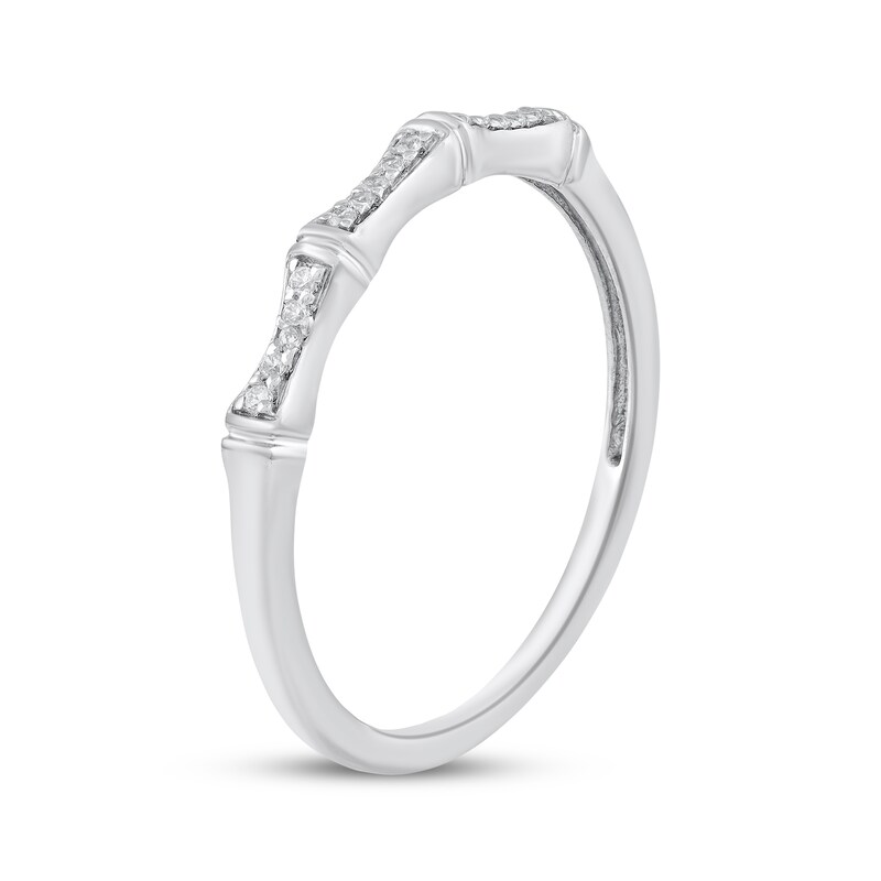 Main Image 2 of Adore Diamond Anniversary Ring 1/20 ct tw 10K White Gold