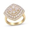 Thumbnail Image 1 of Pear-Shaped & Round-Cut Multi-Diamond Ring 2-1/4 ct tw 14K Yellow Gold