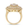 Thumbnail Image 3 of Pear-Shaped & Round-Cut Multi-Diamond Ring 2-1/4 ct tw 14K Yellow Gold