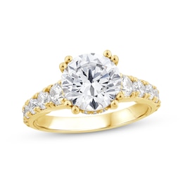 Adore Lab-Grown Diamonds Round-Cut Engagement Ring 4 ct tw 14K Yellow Gold