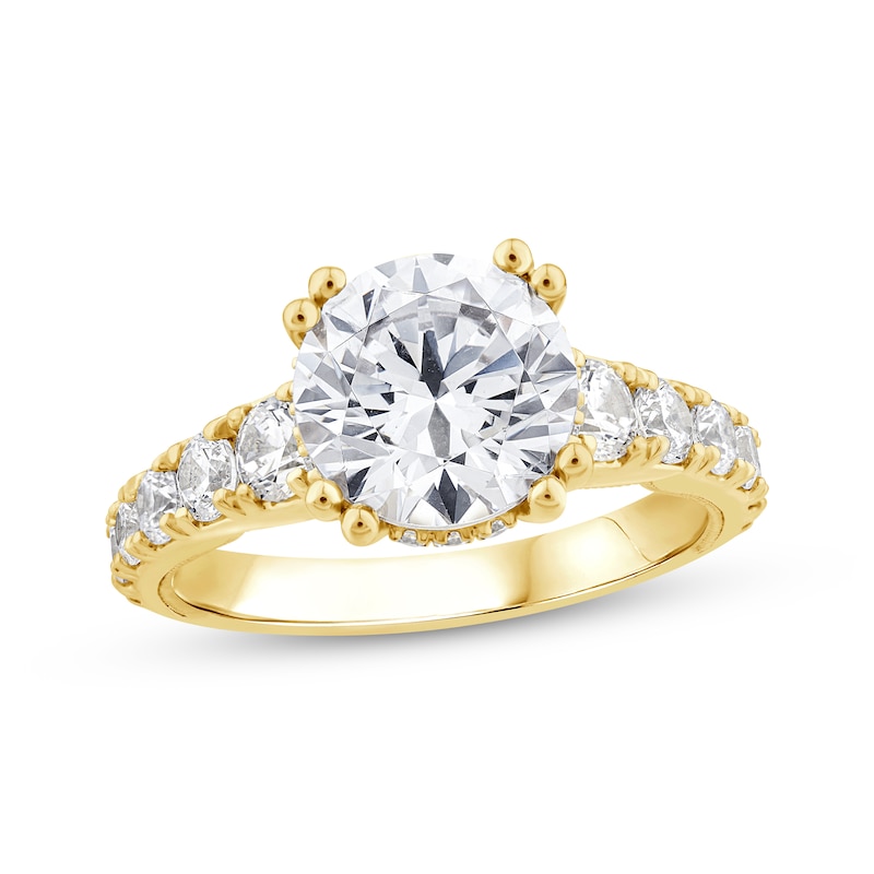 Main Image 1 of Adore Lab-Grown Diamonds Round-Cut Engagement Ring 4 ct tw 14K Yellow Gold