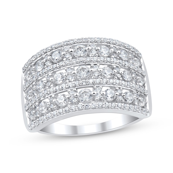 Diamond Multi-Row Ring 1 ct tw 14K White Gold