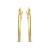 Thumbnail Image 2 of Textured Round Hoop Earrings 14K Yellow Gold 20mm