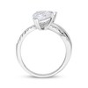 Thumbnail Image 2 of Toi et Moi Pear-Shaped Lab-Grown diamond Bypass Engagement Ring 2-1/4 ct tw 14K White Gold