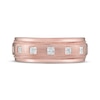 Thumbnail Image 3 of Adore Men's Square-Cut Diamond Wedding Band 1/2 ct tw 10K Rose Gold