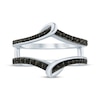 Thumbnail Image 3 of Adore Black Diamond Curve Enhancer Ring 3/8 ct tw 14K White Gold