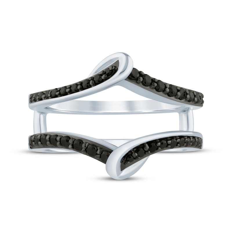Main Image 3 of Adore Black Diamond Curve Enhancer Ring 3/8 ct tw 14K White Gold