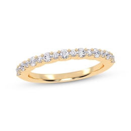 Adore Alternating Size Diamond Stackable Anniversary Ring 1/4 ct tw 14K Yellow Gold