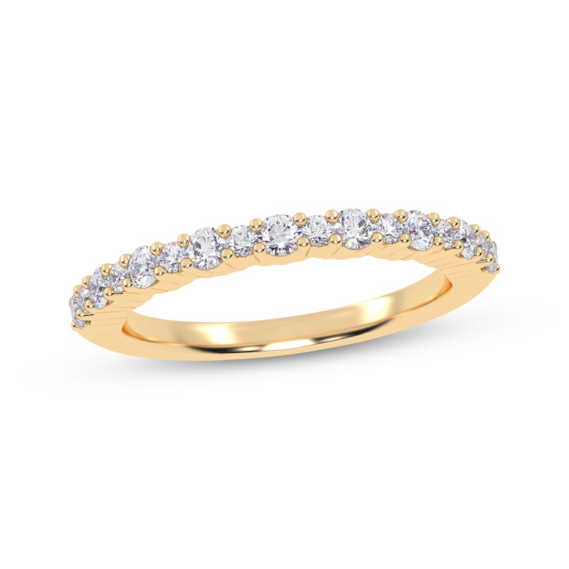 Main Image 1 of Adore Alternating Size Diamond Stackable Anniversary Ring 1/4 ct tw 14K Yellow Gold