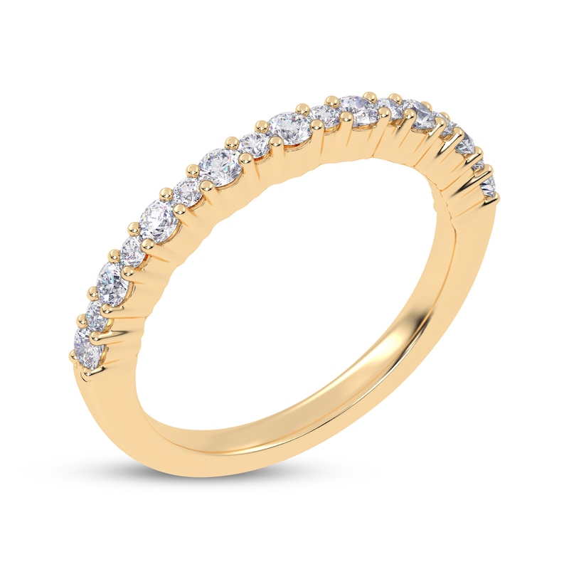 Main Image 2 of Adore Alternating Size Diamond Stackable Anniversary Ring 1/4 ct tw 14K Yellow Gold