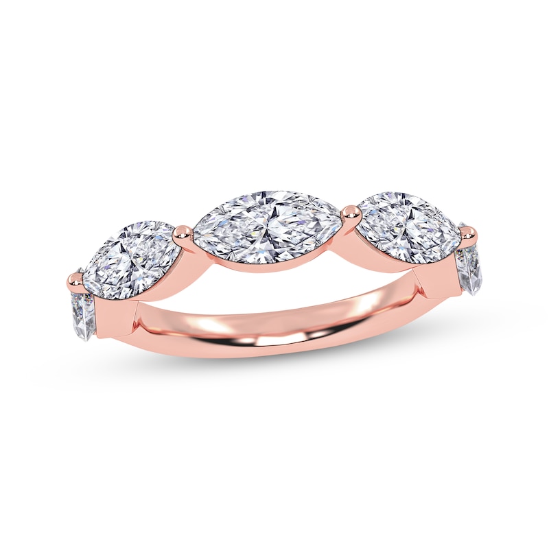 Main Image 1 of Adore Lab-Grown Diamonds Marquise-Cut East-West Anniversary Ring 2 ct tw 14K Rose Gold