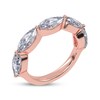 Thumbnail Image 2 of Adore Lab-Grown Diamonds Marquise-Cut East-West Anniversary Ring 2 ct tw 14K Rose Gold
