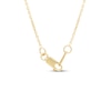 Thumbnail Image 4 of Multi-Diamond Station Dangle Necklace 1/10 ct tw 10K Two-Tone Gold 18"