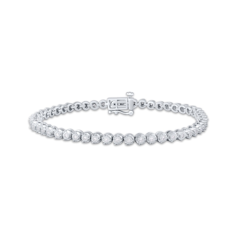 Main Image 1 of KAY Lab-Grown Diamonds Tennis Bracelet 1/2 ct tw Sterling Silver 7"