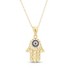 Thumbnail Image 1 of Hamsa Necklace 14K Yellow Gold 18"