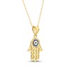 Thumbnail Image 2 of Hamsa Necklace 14K Yellow Gold 18"