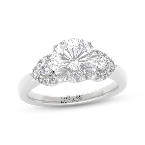 THE LEO Legacy Lab-Grown Diamond Round-Cut Engagement Ring 2-1/3 ct tw 14K White Gold