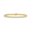 Thumbnail Image 1 of KAY Lab-Grown Diamonds Swirl Link Bracelet 2 ct tw 10K Yellow Gold 7.25