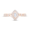 Thumbnail Image 3 of KAY Lab-Grown Diamonds Marquise-Cut Halo Promise Ring 1/4 ct tw 10K Rose Gold