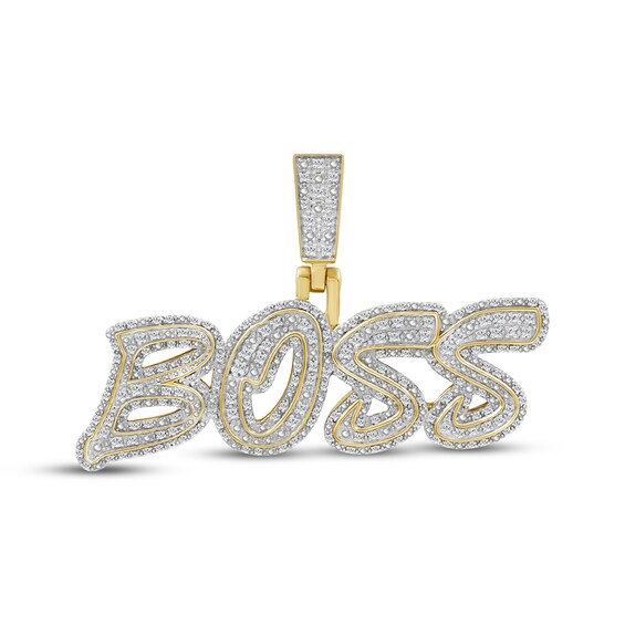 Diamond Boss Charm 1/2 ct tw 10K Yellow Gold