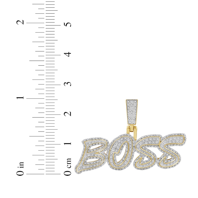 Main Image 3 of Diamond Boss Charm 1/2 ct tw 10K Yellow Gold