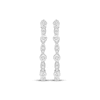 Thumbnail Image 2 of Diamond Hoop Earrings 1/8 ct tw Sterling Silver