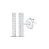 Thumbnail Image 1 of Diamond Bar Studs Earrings 1/20 ct tw 10K White Gold