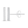 Thumbnail Image 3 of Diamond Bar Studs Earrings 1/20 ct tw 10K White Gold