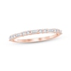 Thumbnail Image 1 of Adore Lab-Grown Diamonds Round & Baguette-Cut Anniversary Ring 1/3 ct tw 10K Rose Gold
