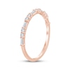 Thumbnail Image 2 of Adore Lab-Grown Diamonds Round & Baguette-Cut Anniversary Ring 1/3 ct tw 10K Rose Gold