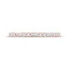 Thumbnail Image 3 of Adore Lab-Grown Diamonds Round & Baguette-Cut Anniversary Ring 1/3 ct tw 10K Rose Gold