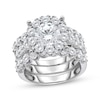 Thumbnail Image 1 of Adore Lab Grown Diamonds Round-Cut Halo Three-Piece Bridal Set 5 ct tw 14K White Gold