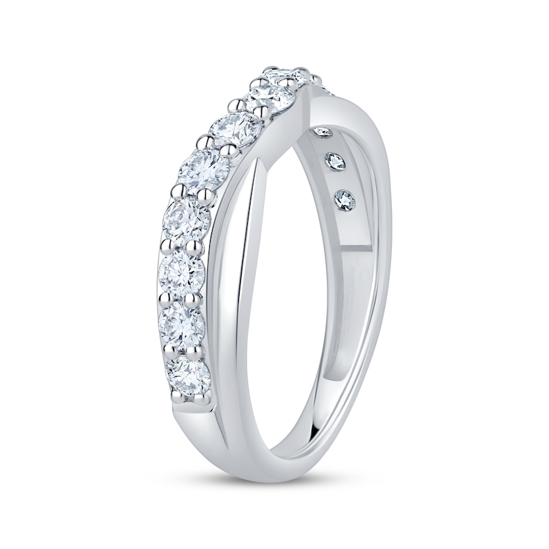 Main Image 2 of Adore Lab-Grown Diamonds Contour Anniversary Ring 1 ct tw 14K White Gold