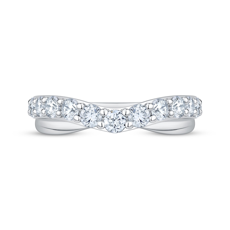 Main Image 4 of Adore Lab-Grown Diamonds Contour Anniversary Ring 1 ct tw 14K White Gold