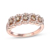 Thumbnail Image 1 of Le Vian Diamond Halo Five-Stone Ring 3/4 ct tw 14K Strawberry Gold