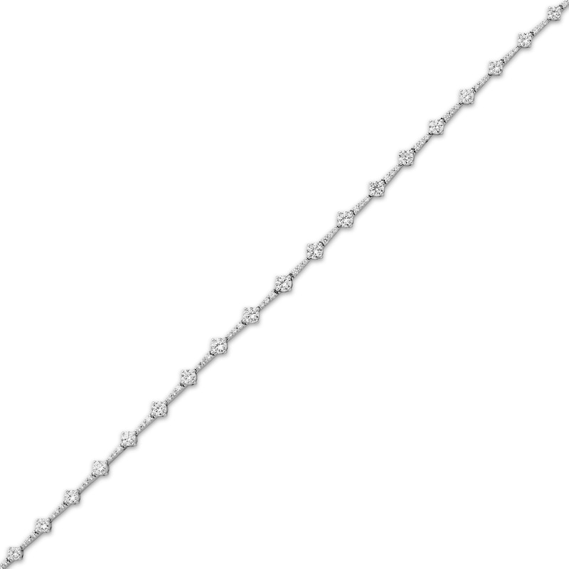 Main Image 2 of Milestones Diamond Station Bracelet 2 ct tw 10K White Gold 7.25"