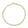 Thumbnail Image 1 of 3.5mm Paperclip Chain Bracelet Hollow 10K Yellow Gold 7.5"